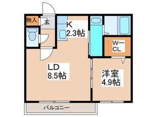 グランカルムN２０の物件間取画像